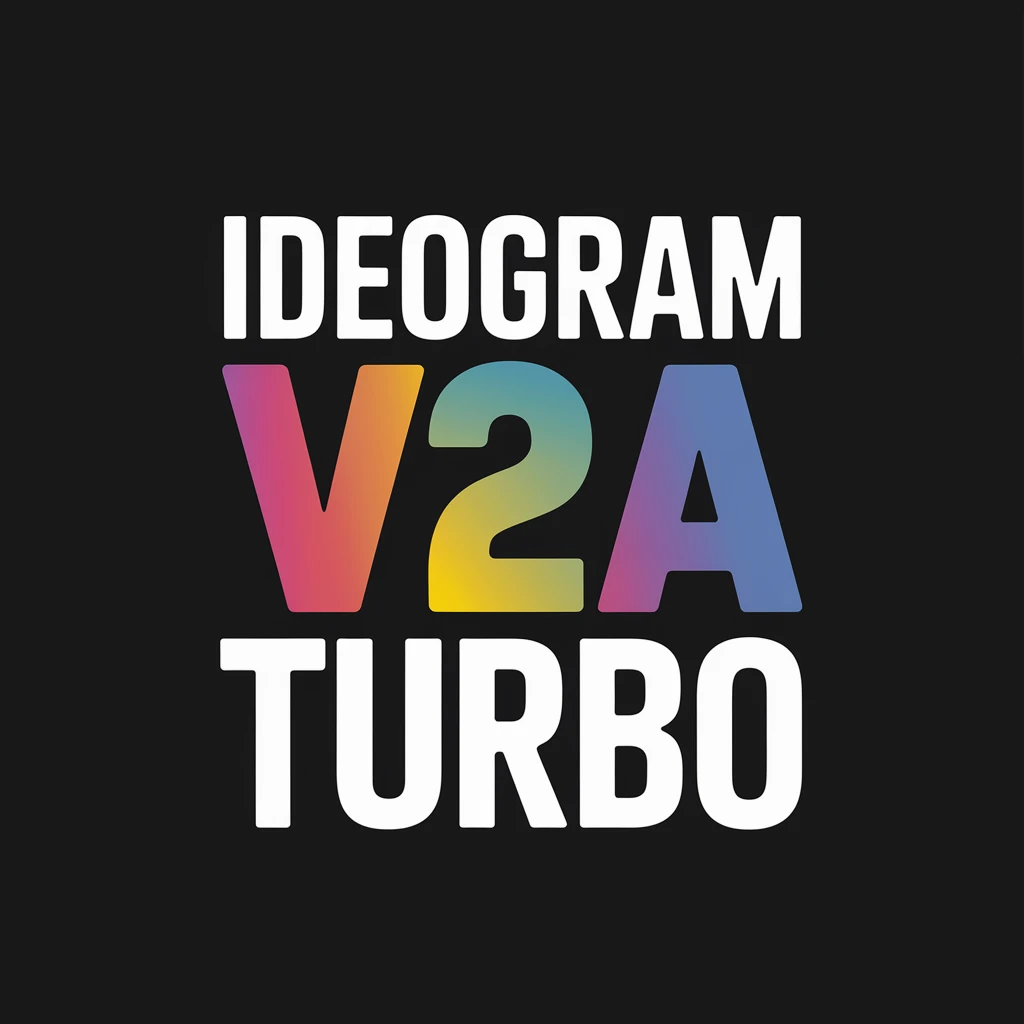 make a colorful text of "Ideogram V2a Turbo" emoji