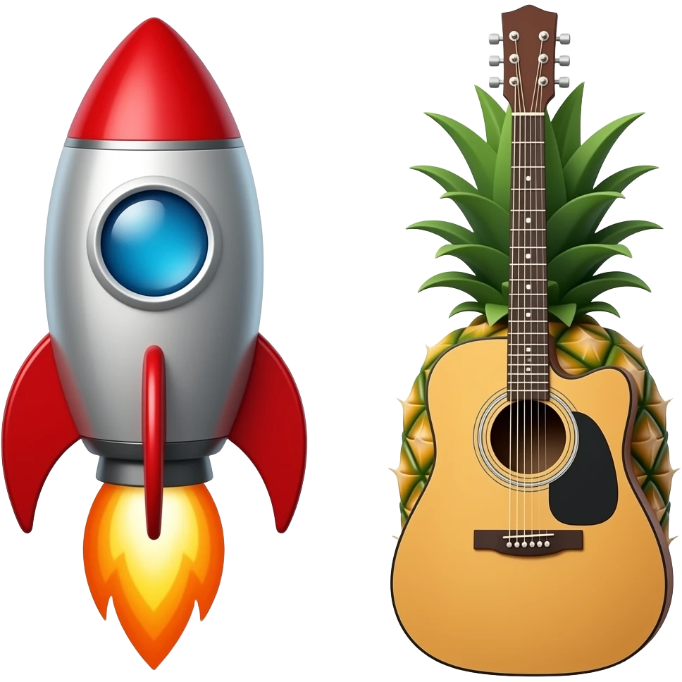 🚀 🍍 🎸 emoji