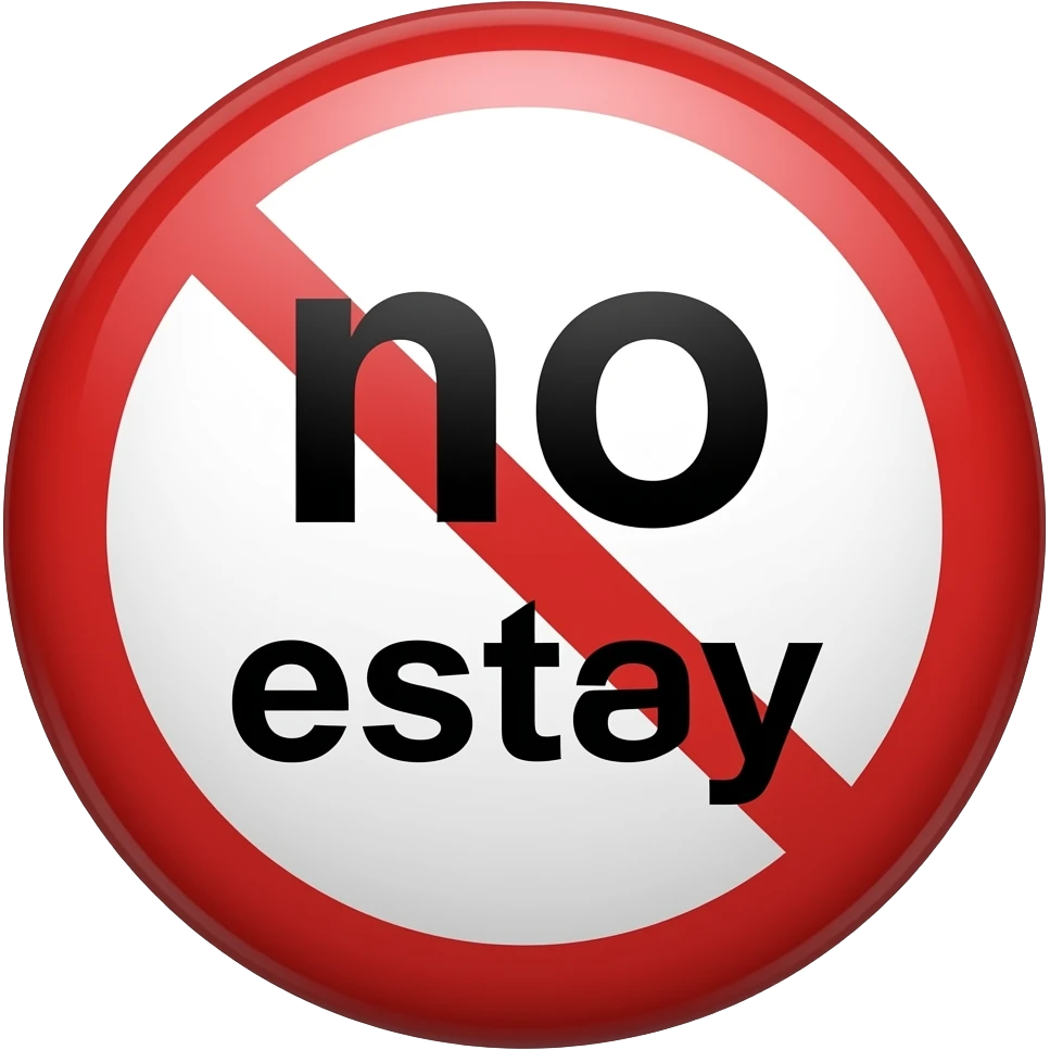 cartel de no estoy emoji