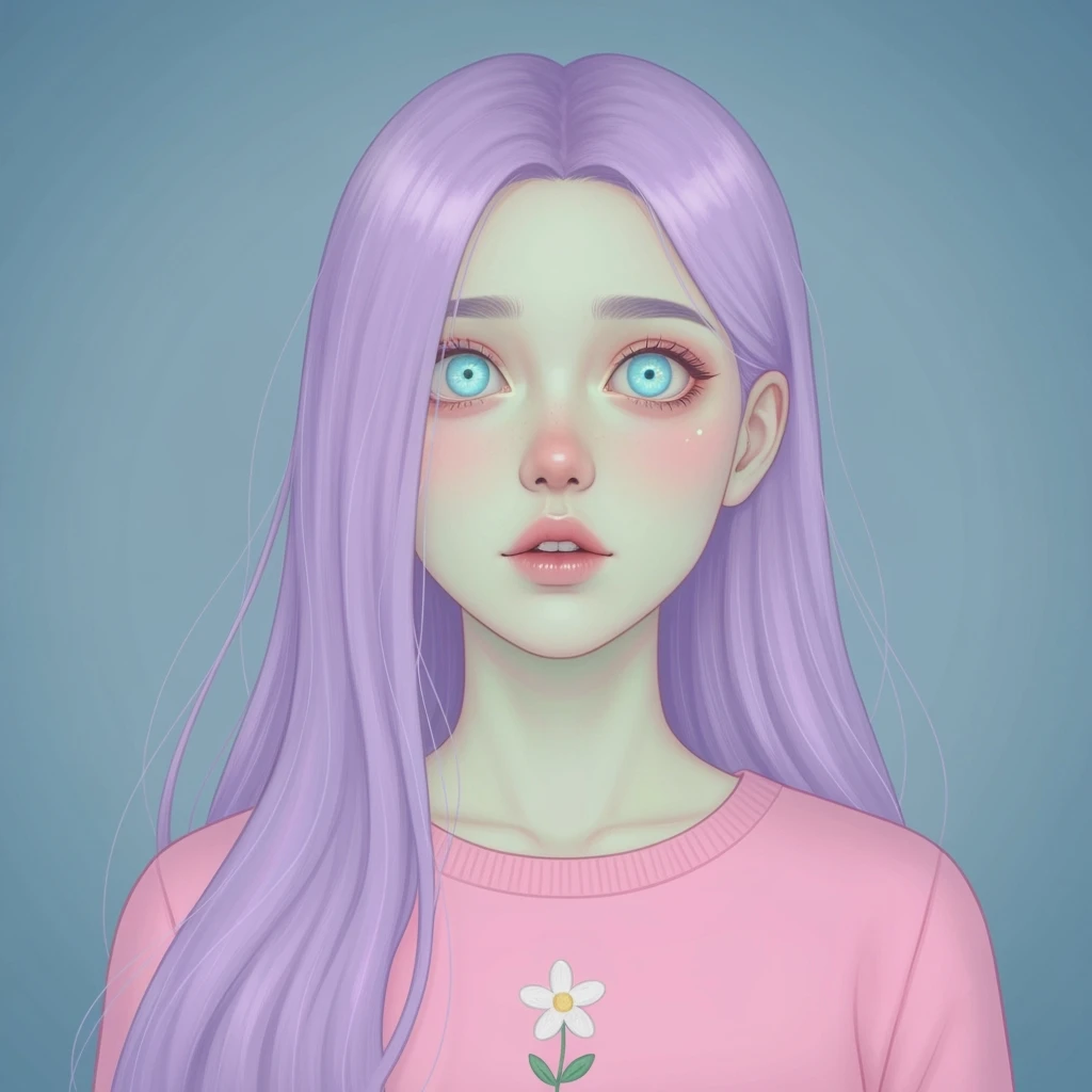 pastel horror profile picture, cute, expressive, minimal, variation 4 emoji
