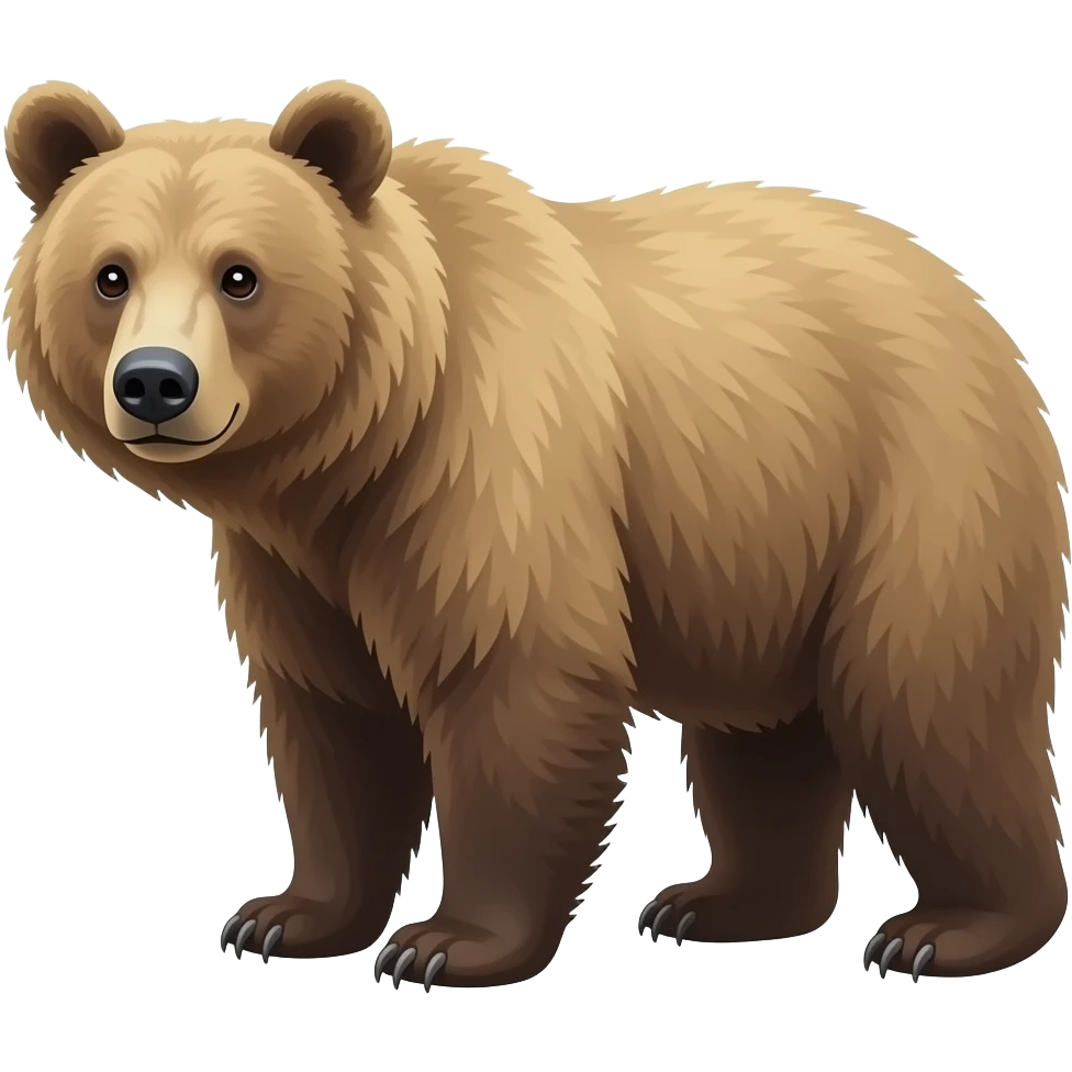 american black bear but blonde coat emoji