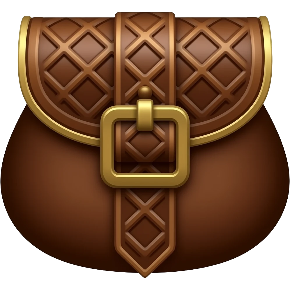 coin pouch in a medeival style emoji