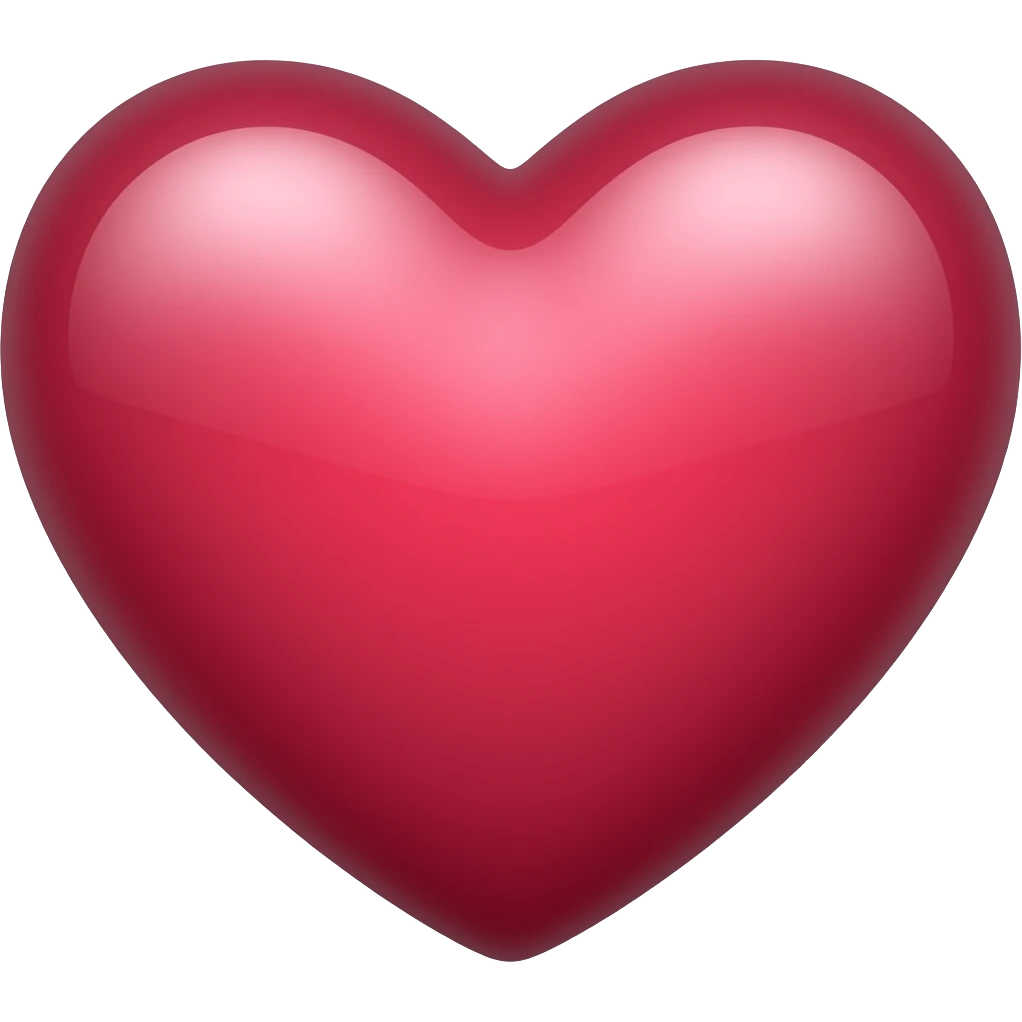 maroon heart emoji