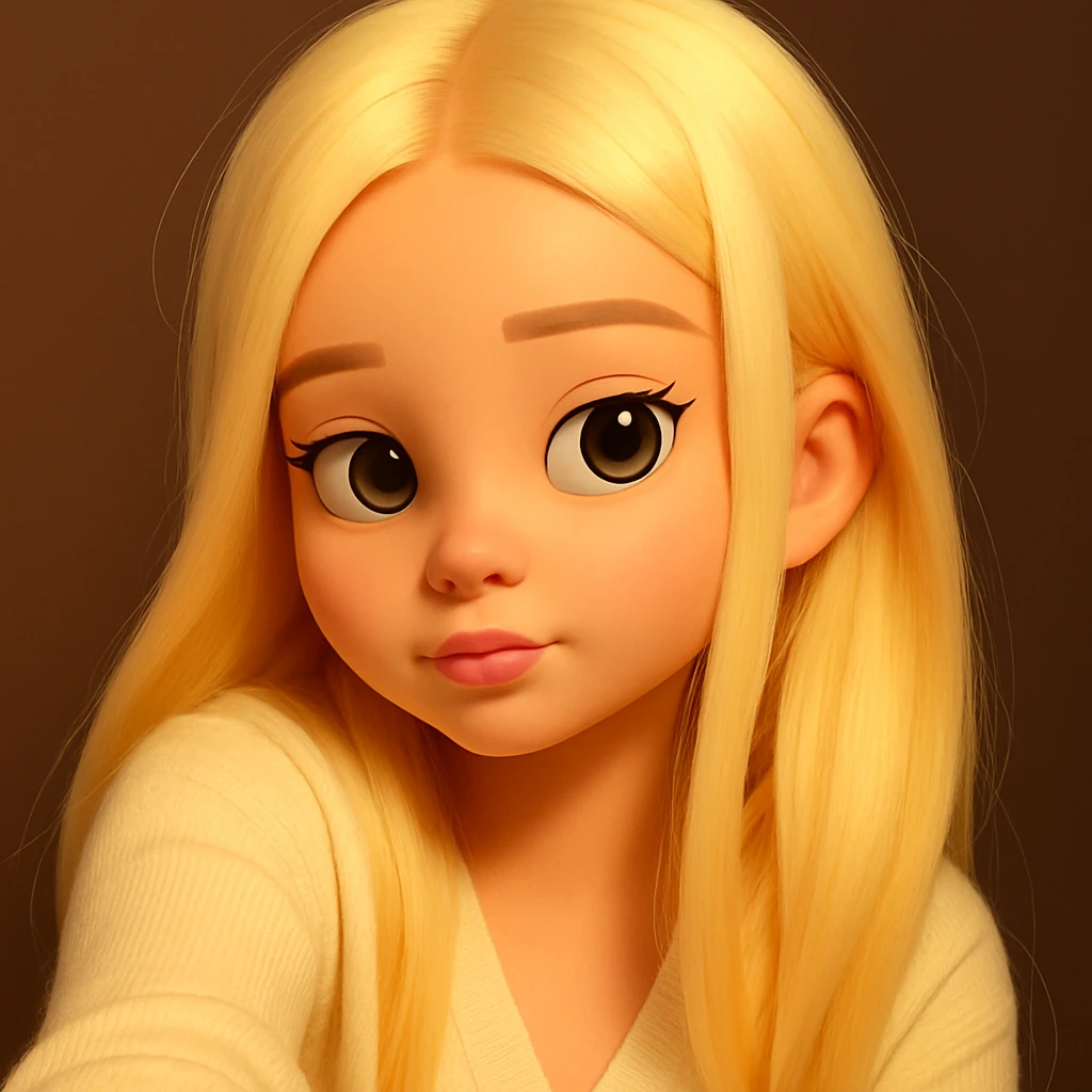 expand the image upward so that all of the hair above the head is fully visible, keeping the 3d-emoji style emoji