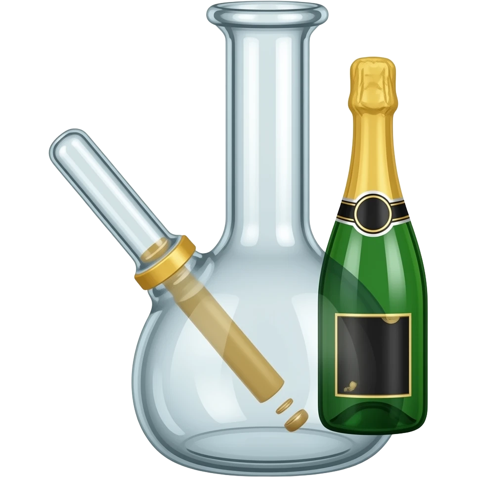 Chambong champagne bong emoji