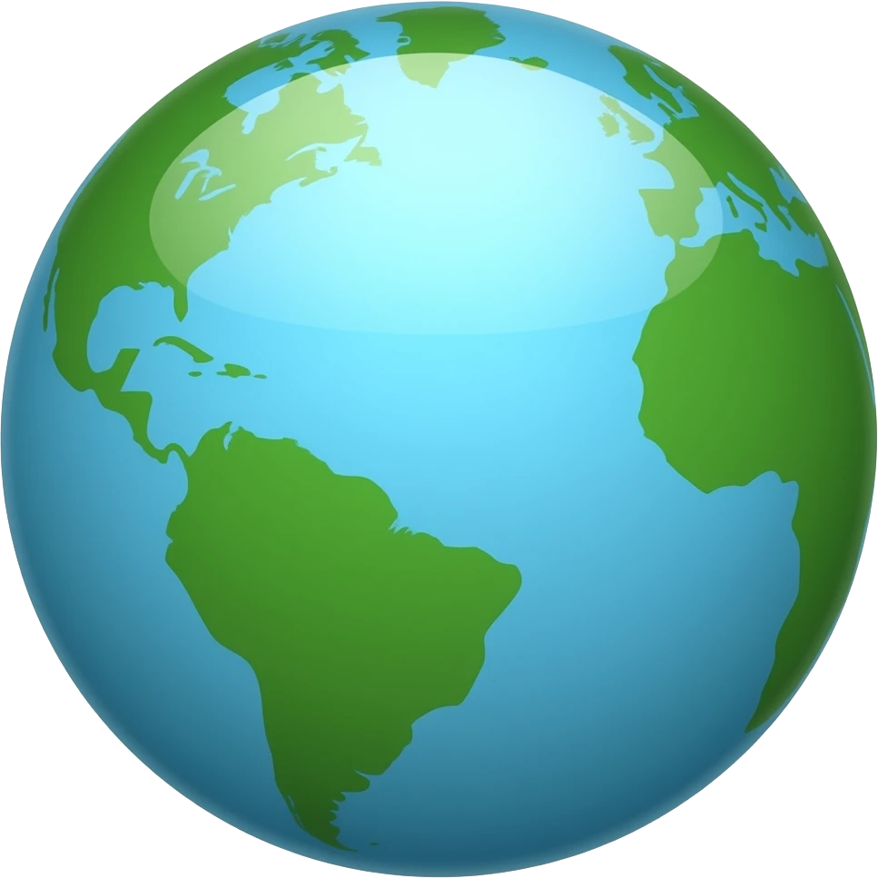 Green globe emoji