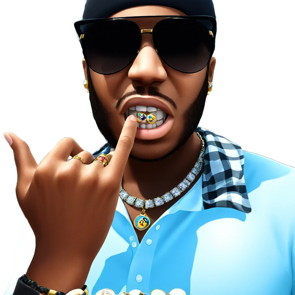 boy with hat and jewelry emoji