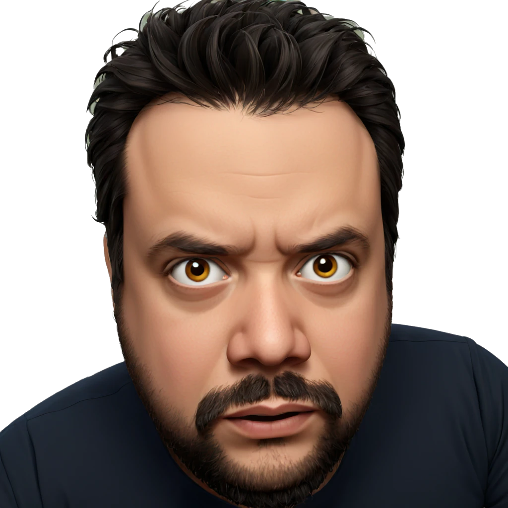 realistic portrait of bearded man emoji