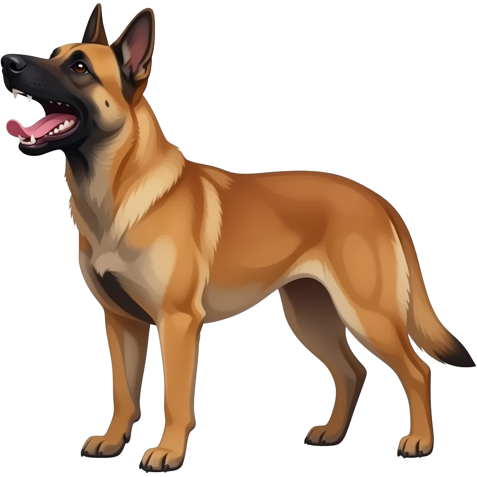 malinois dog barking emoji