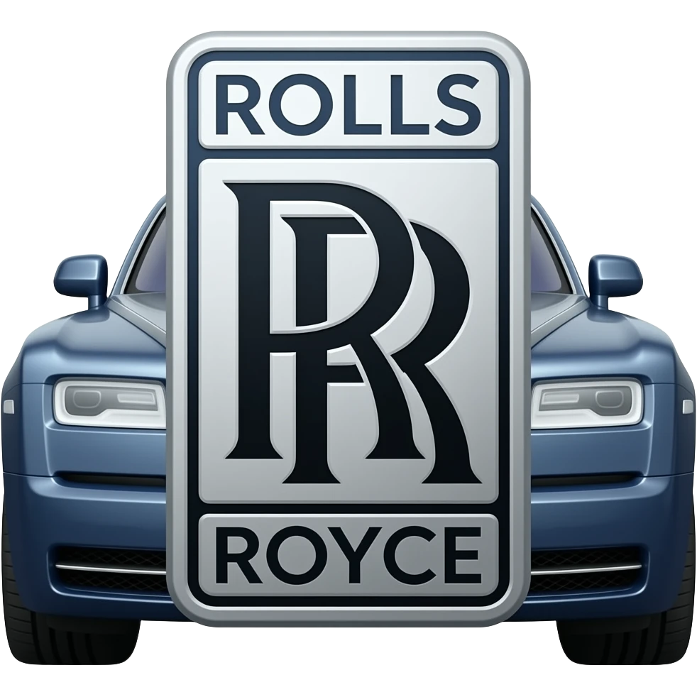 Logo of car Rolce Roy's phantom luxery emoji