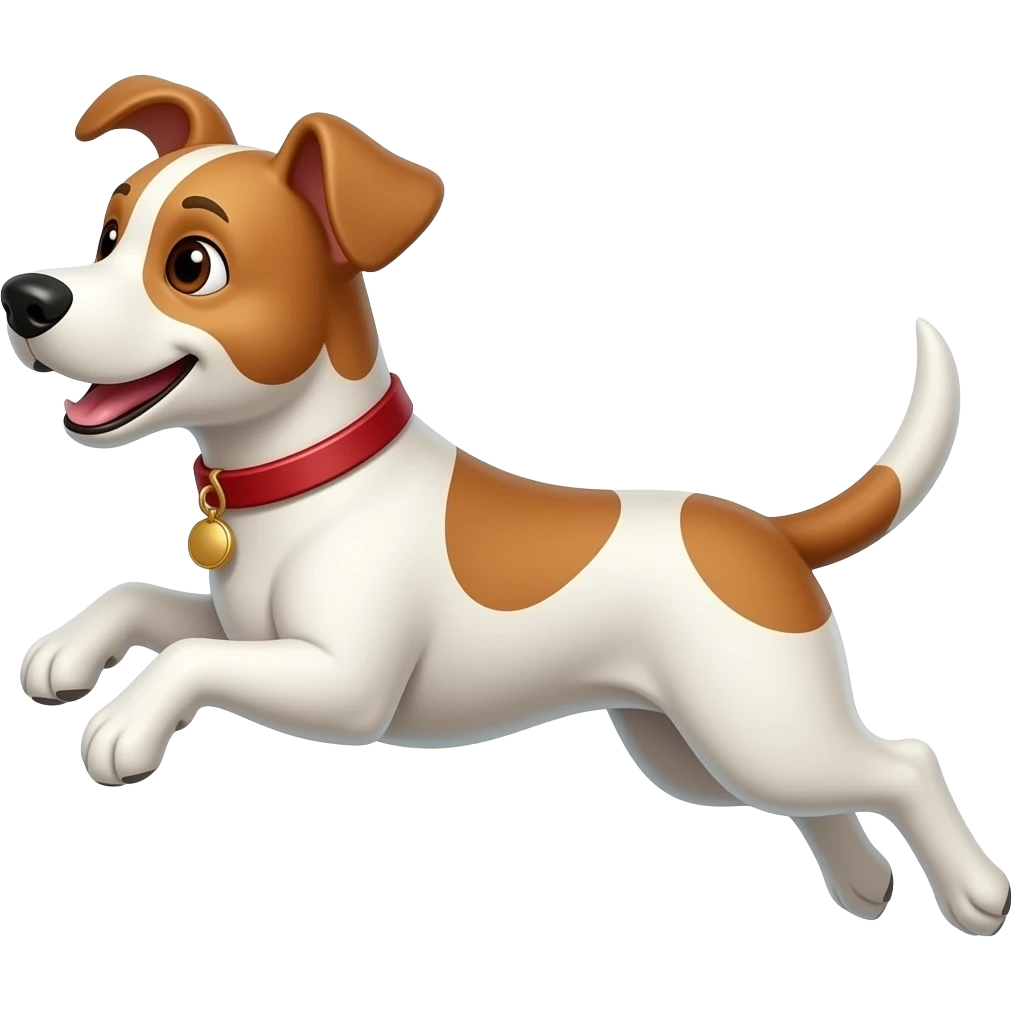Jumping dog emoji