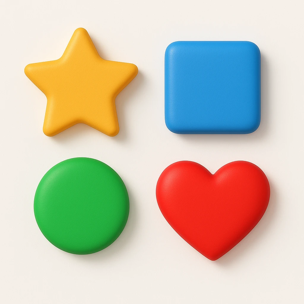 remove frame and add simple white background and add shadows to all elements  emoji
