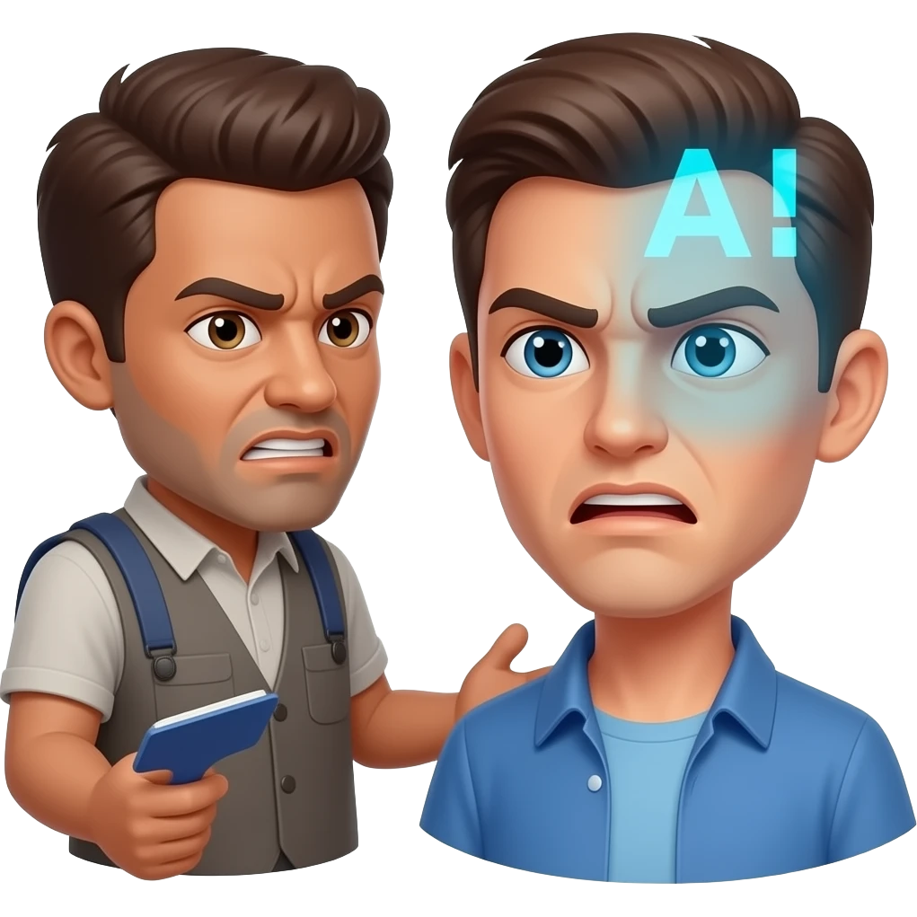 Synthetic intelligence, you don't understand me at all! emoji