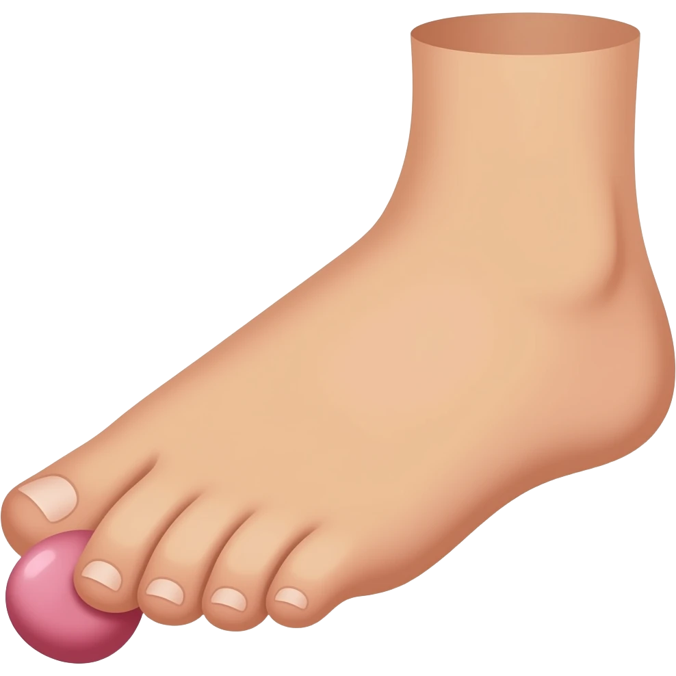 🦶🏻 being licked emoji