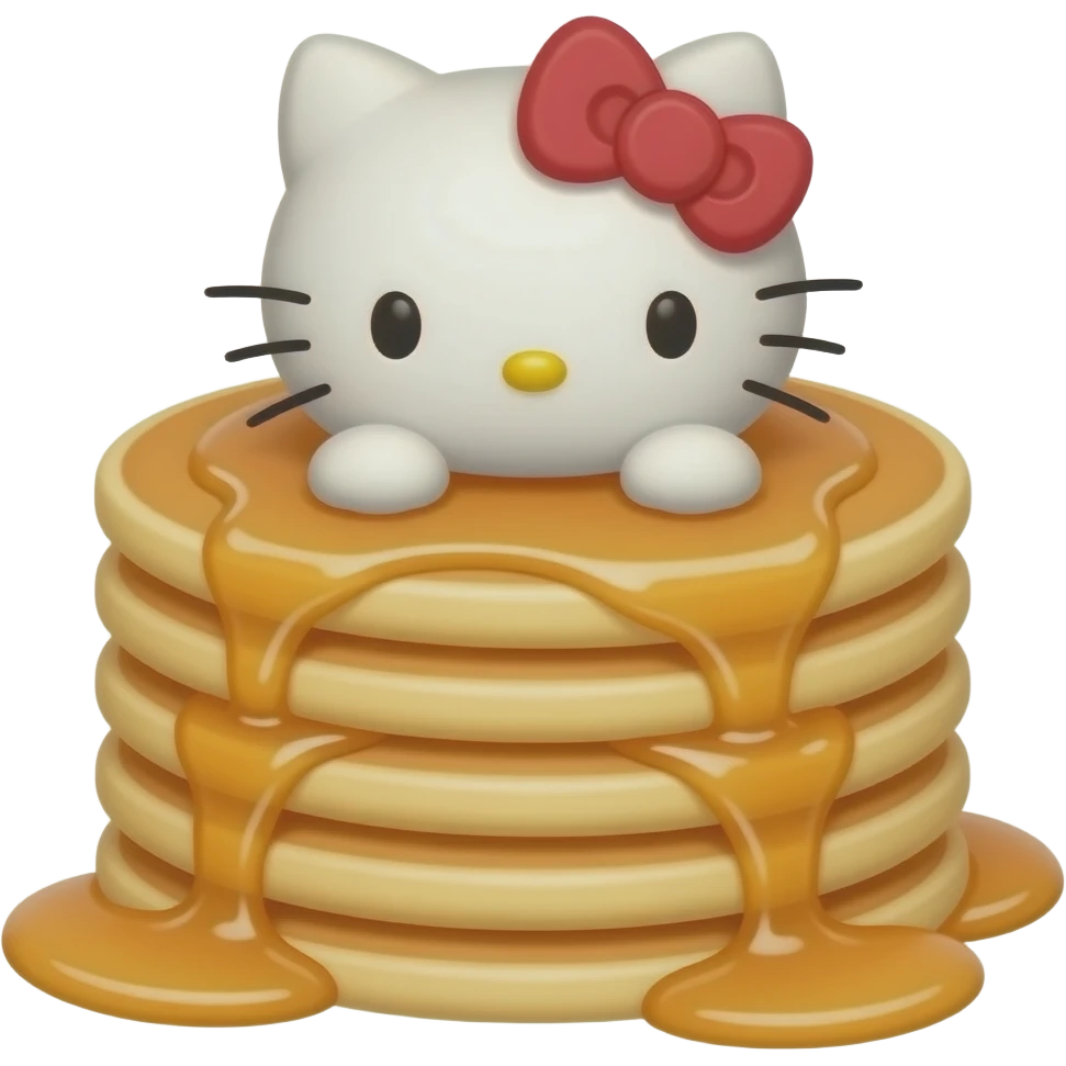 Hello kitty Pancakes emoji