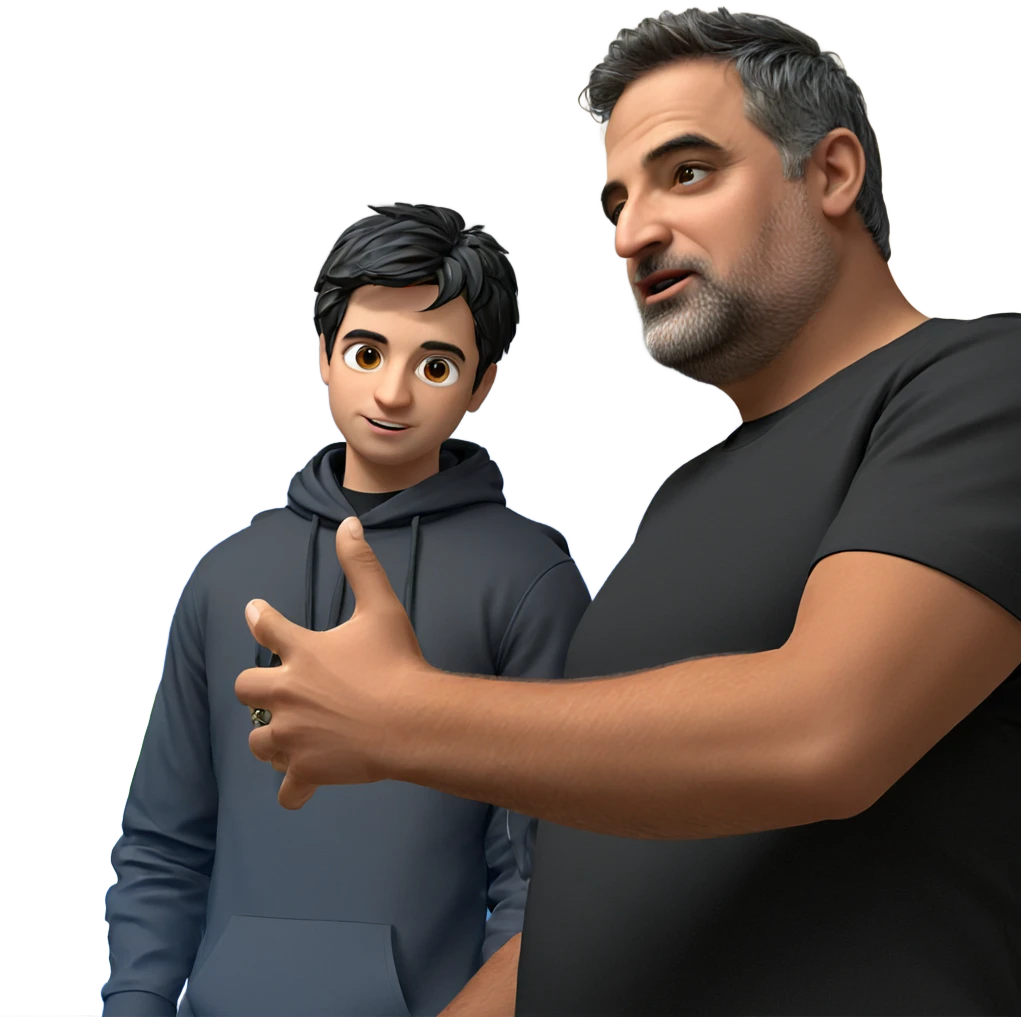 boys in black shirts meme emoji
