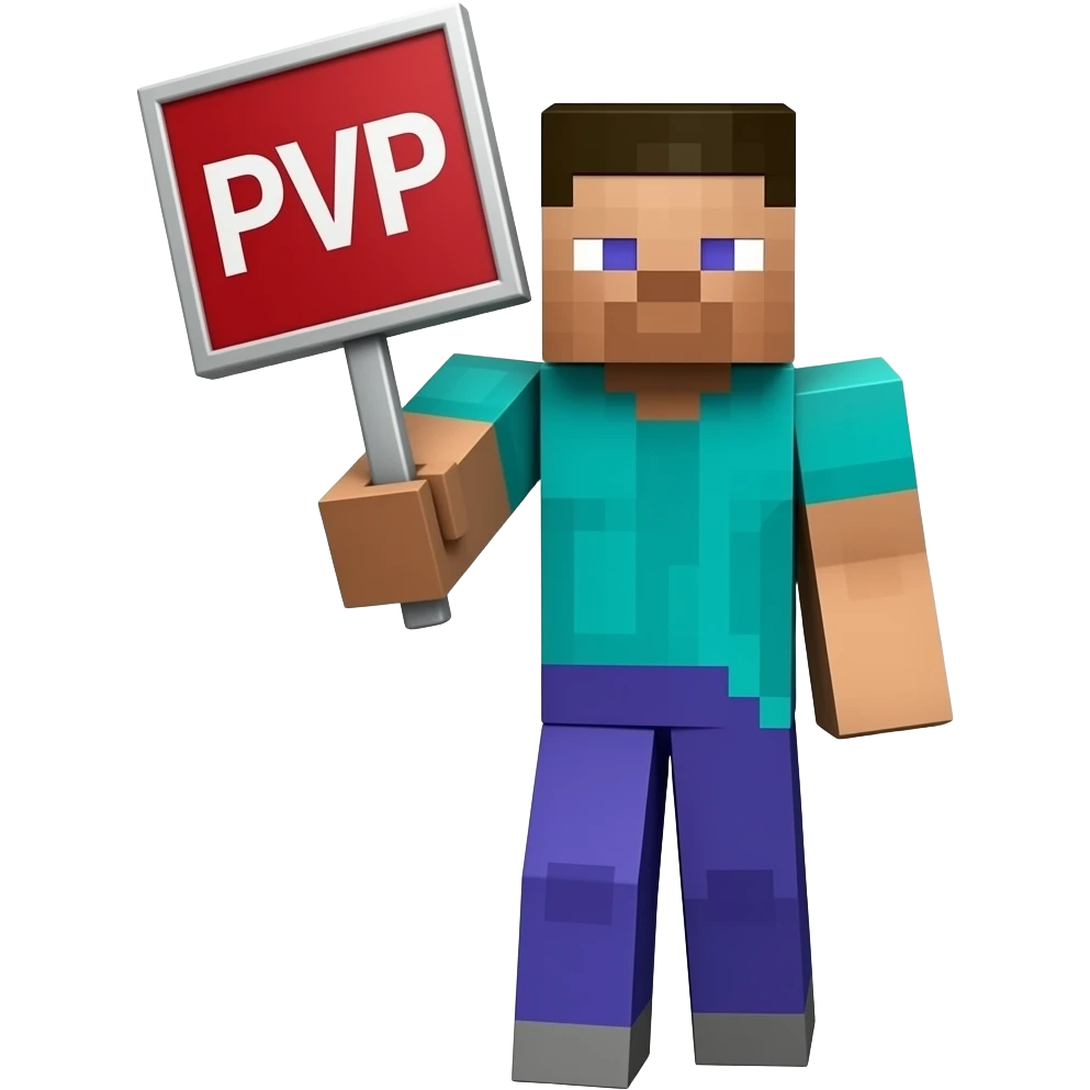 ban içinde pvp yazan mc ye uyumlu bir emoji luştur emoji