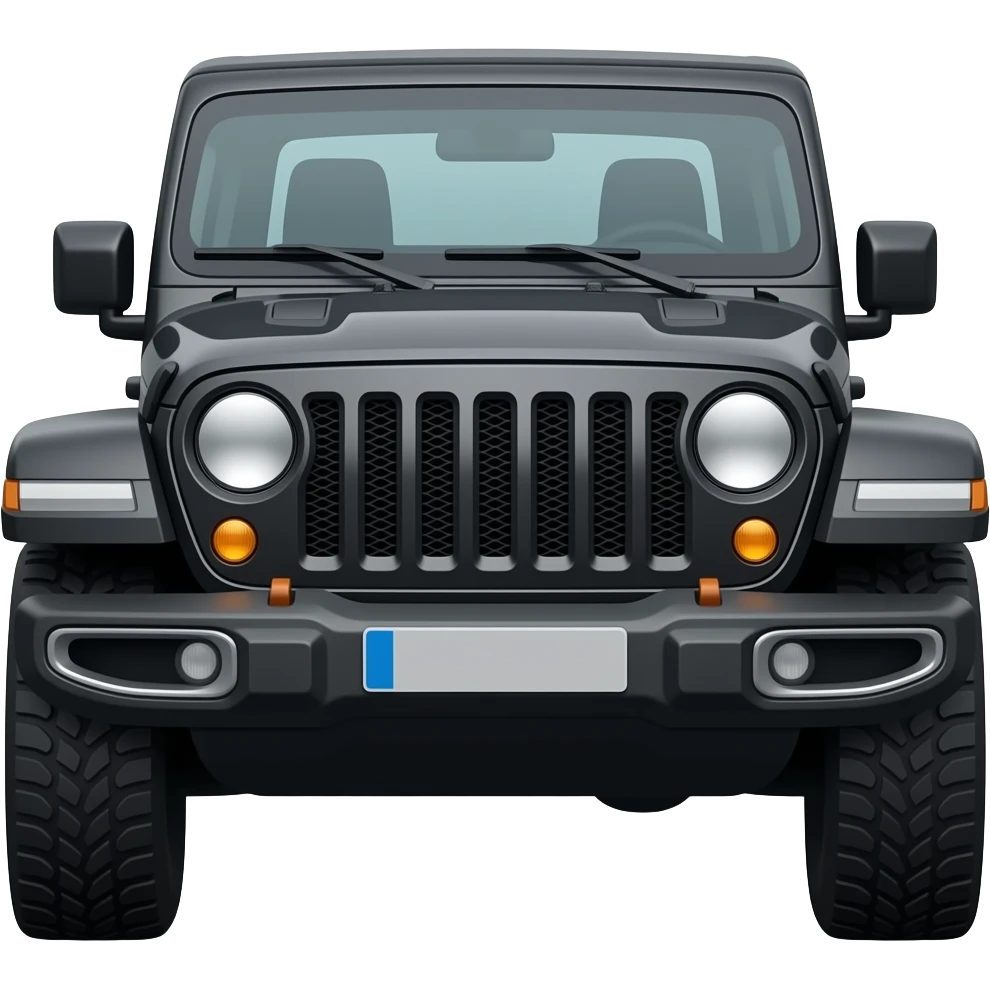 Black Jeep emoji