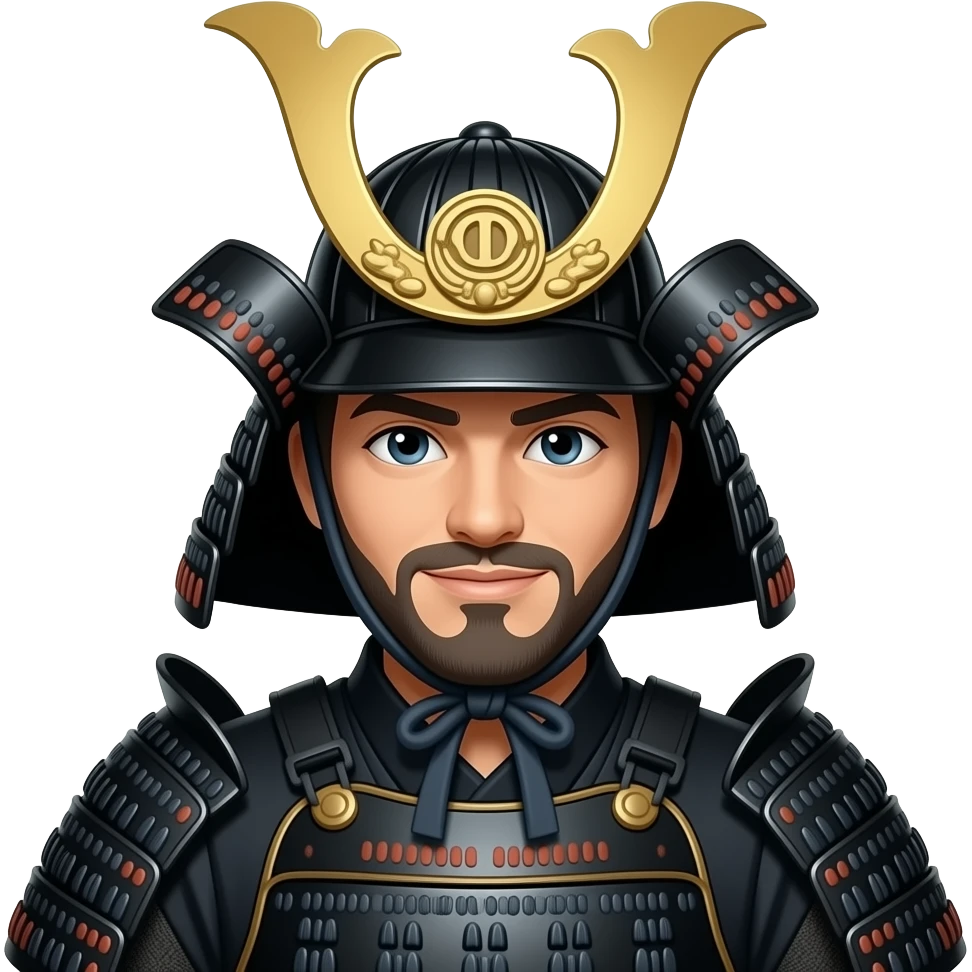 Black samurai emoji