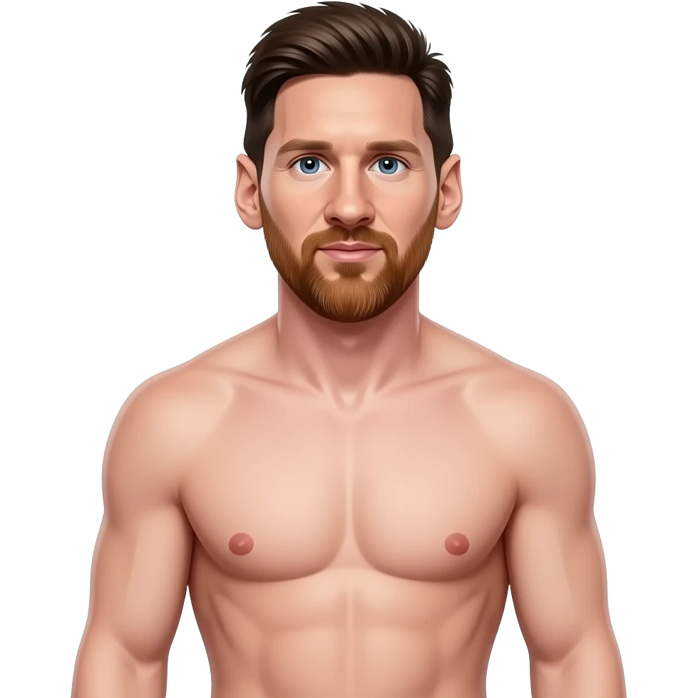 messi full body all naked have pênis. emoji