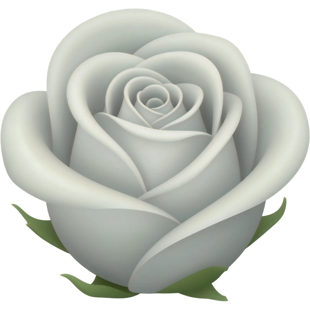 Un rosa blanca emoji