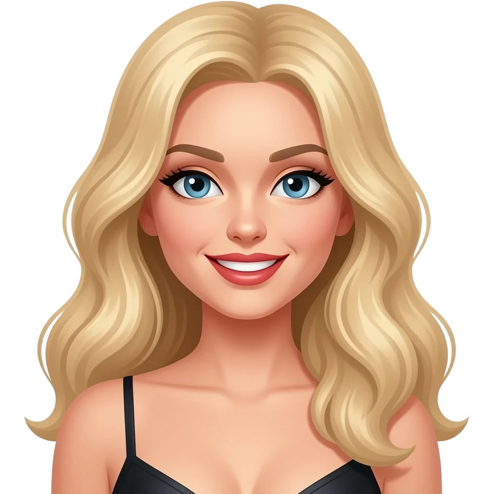 Blondie girl sexy emoji