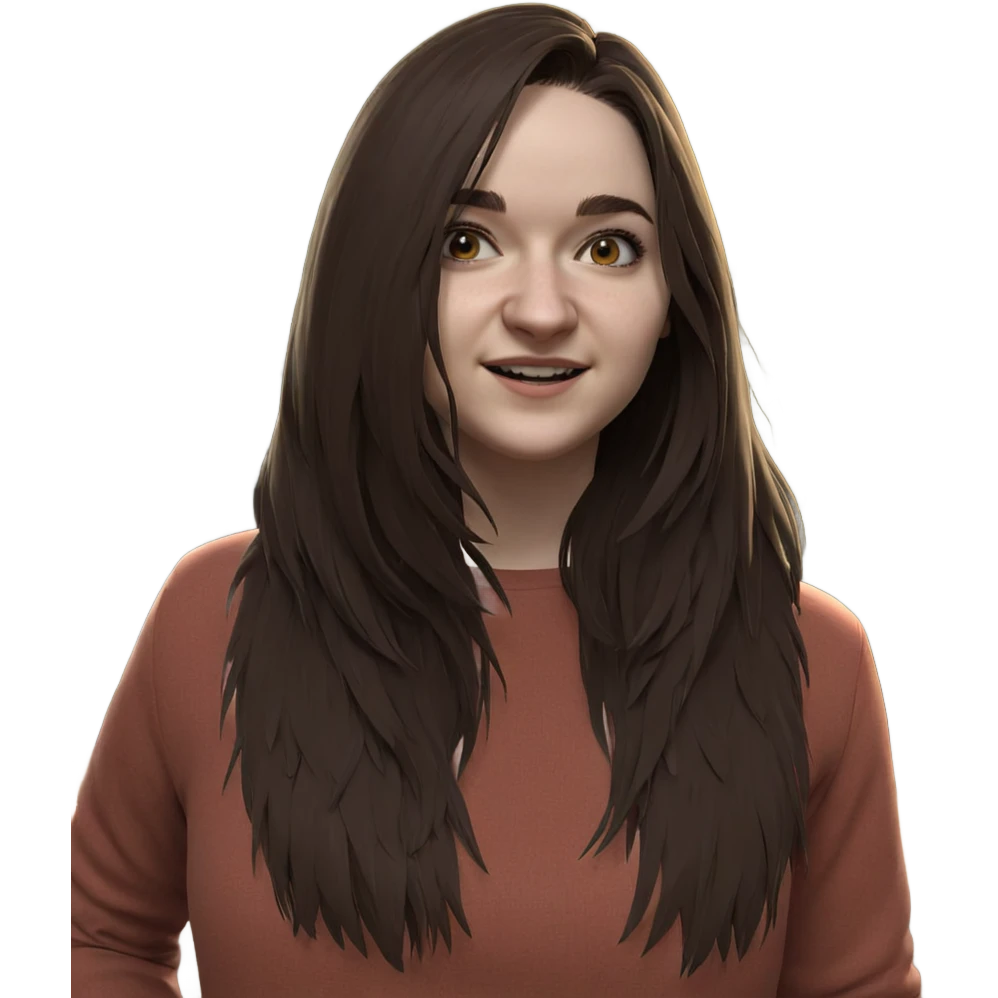 smiling girl under a tree emoji