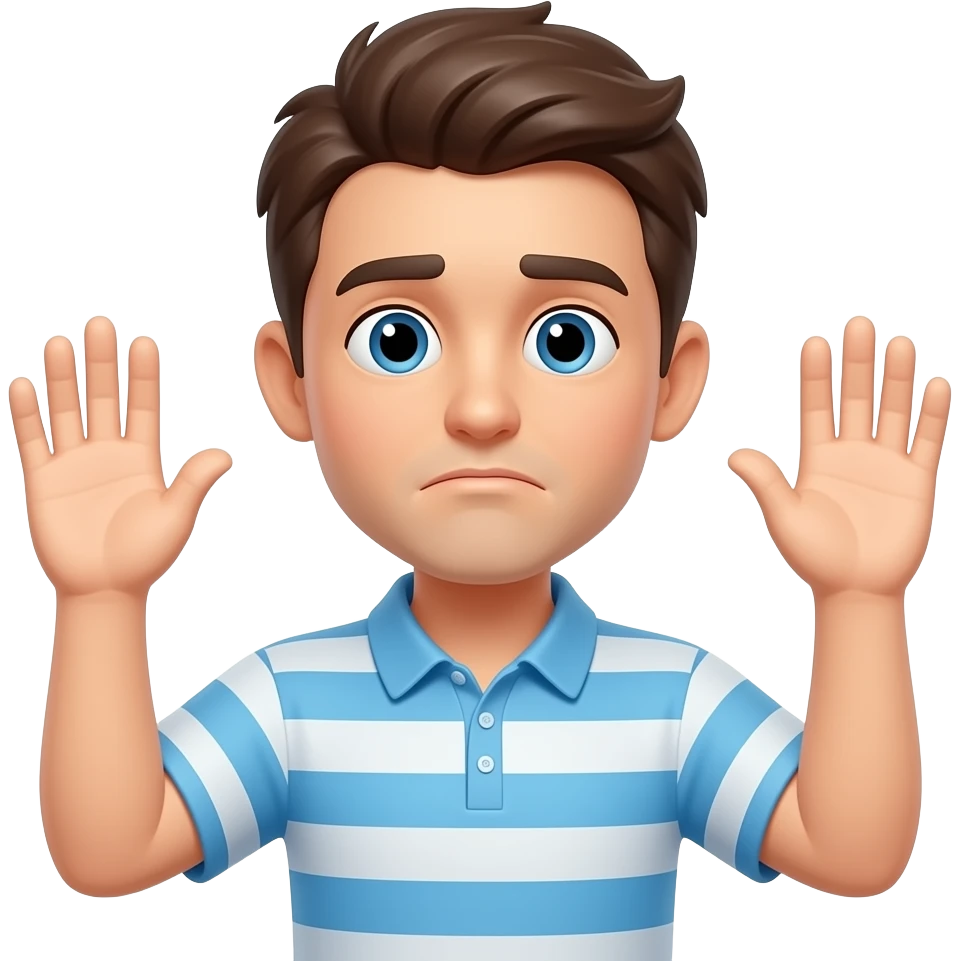 🤷. On the emoji put a 6 above the left and a 7 above the right hand emoji