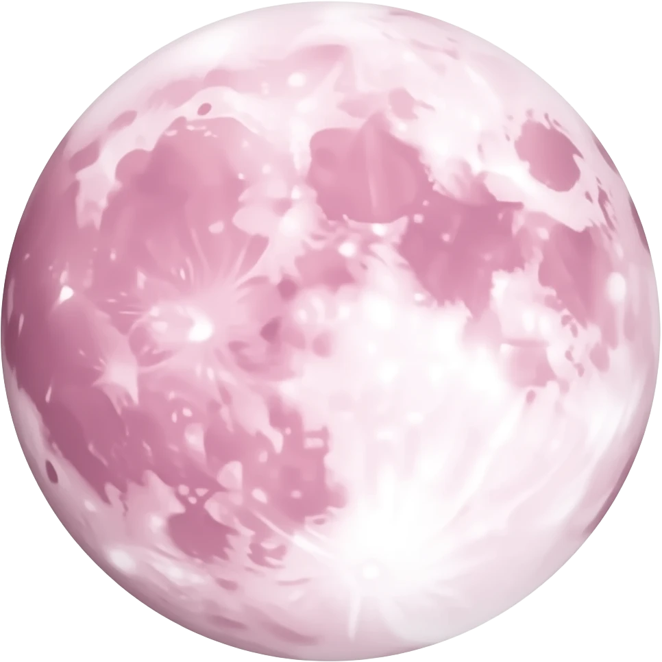 Pink moon emoji emoji