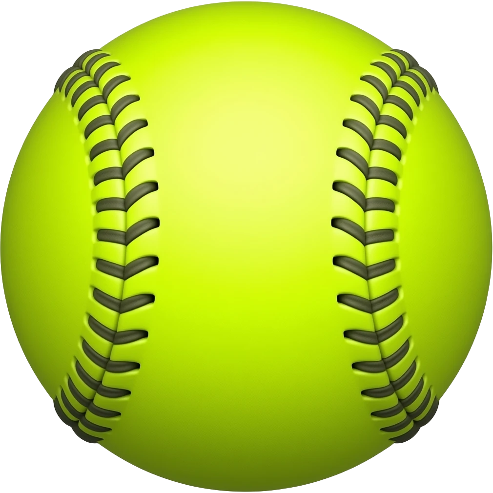 green Softball emoji