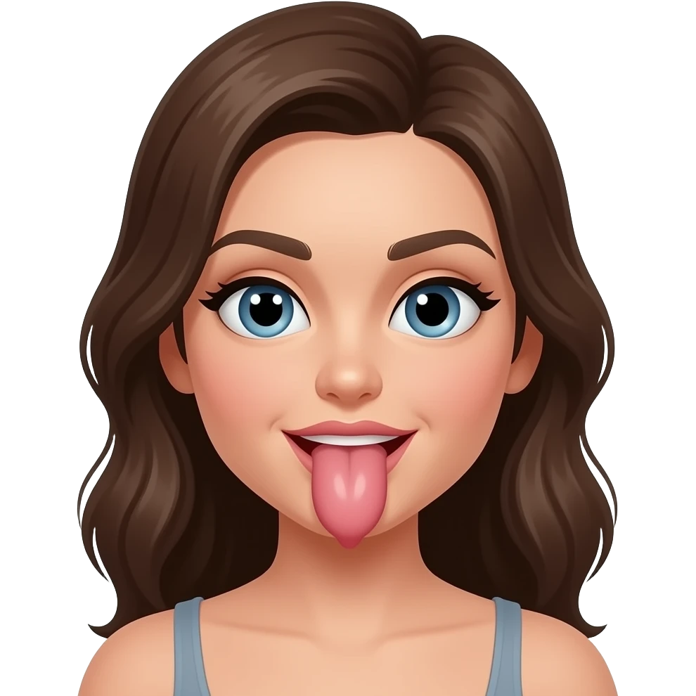 Woman sucking dick emoji