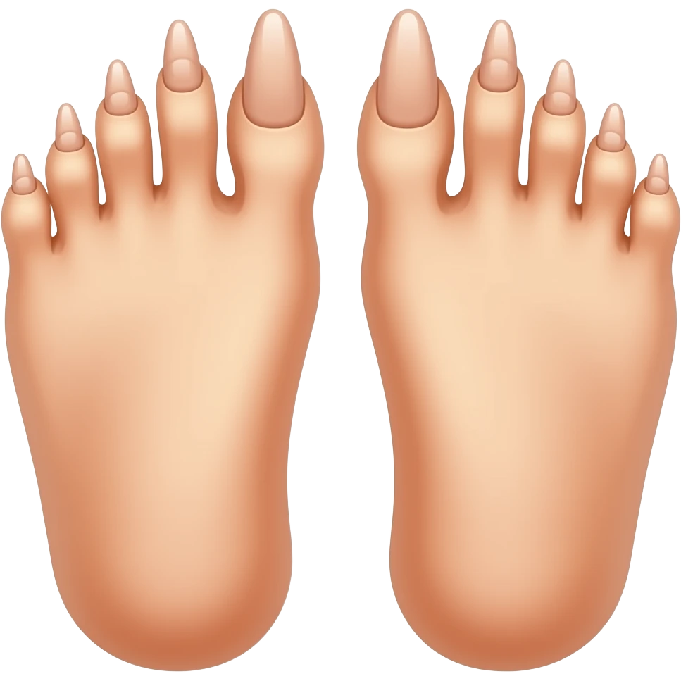Feet long toenails emoji