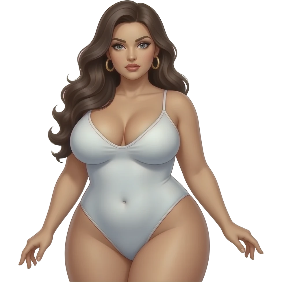 Full body pic of Naked Sex goddess summoning you for fornication emoji
