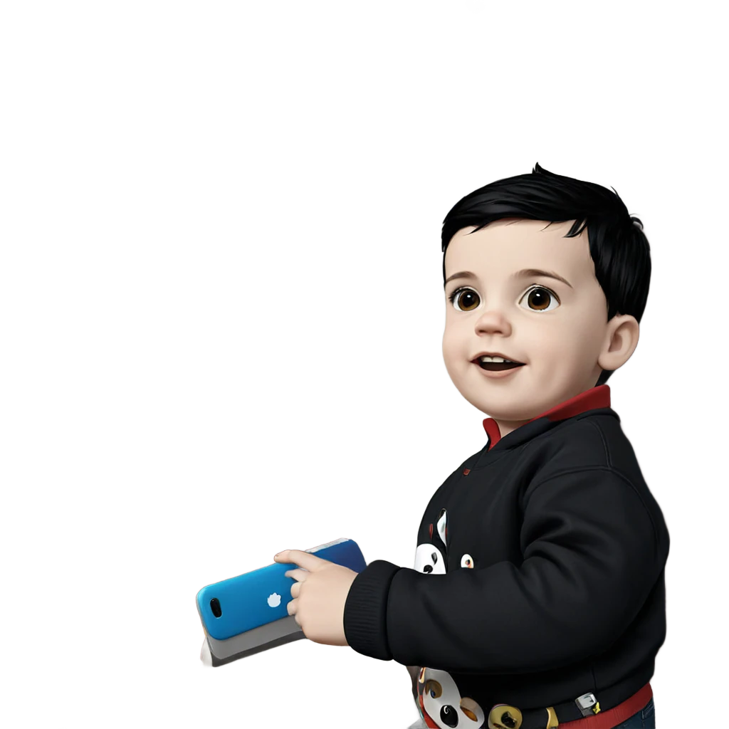 young boy with black hair emoji