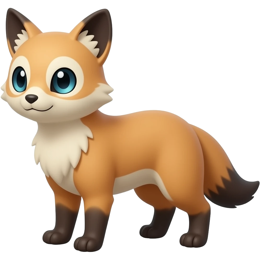 randomly marked Civet-Genet-Vernid-Fakémon-hybrid emoji