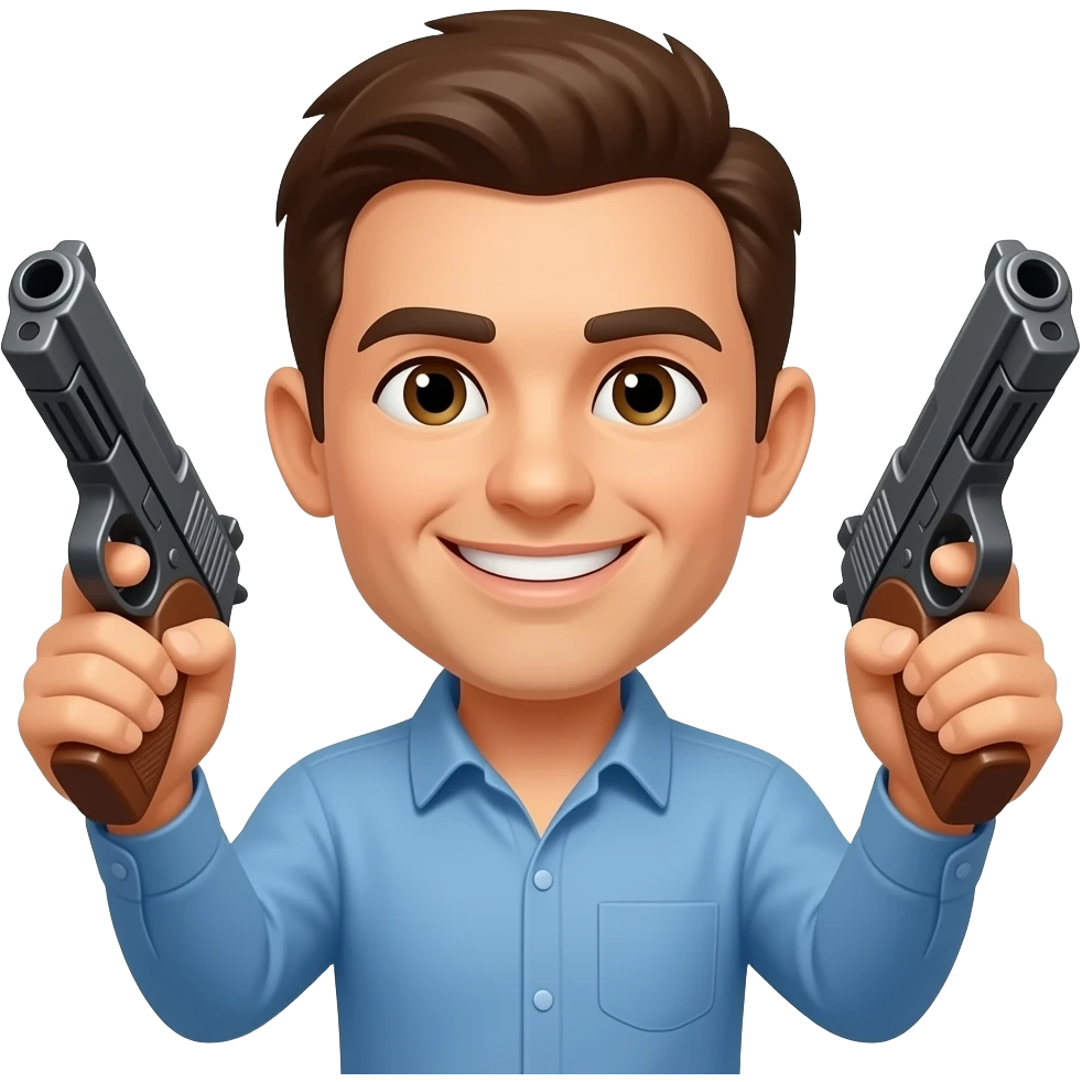 😀con pistolas emoji