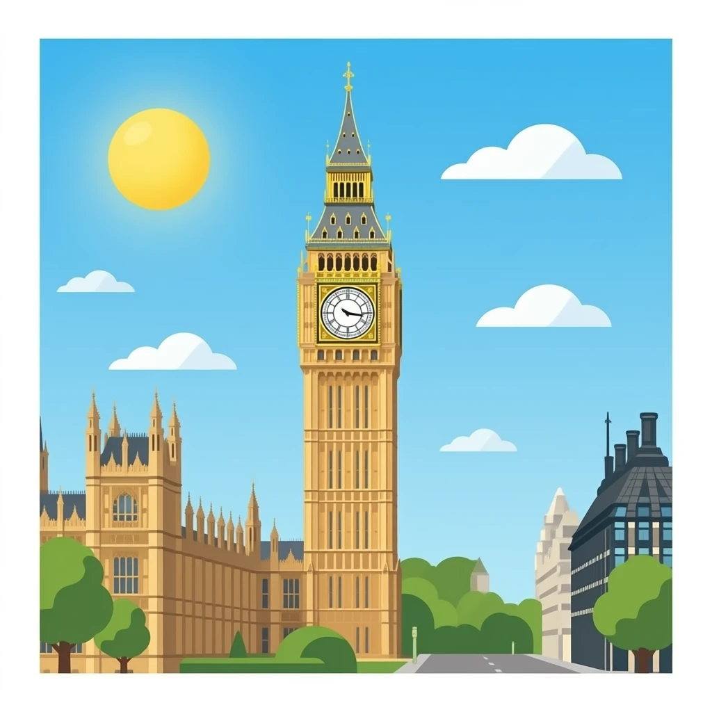 Big Ben tower emoji