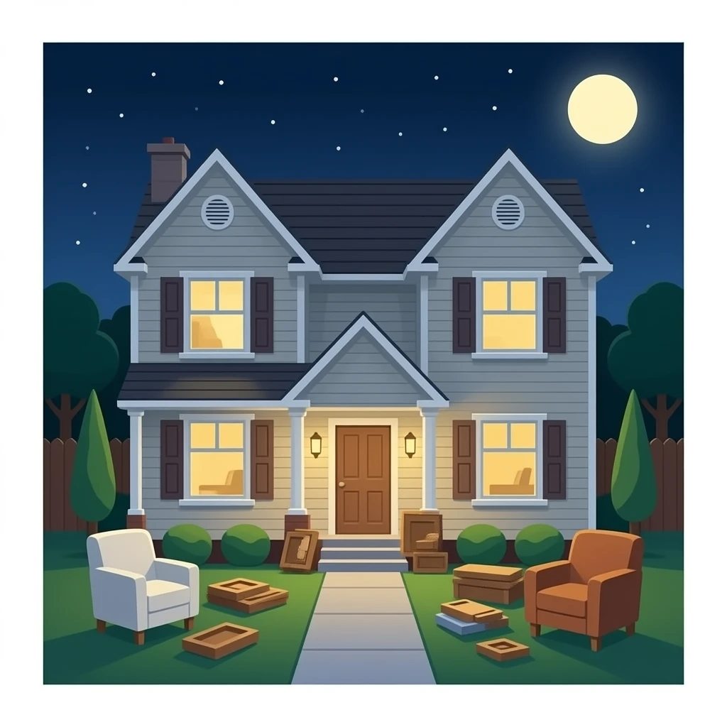 furniture removal of house emoji