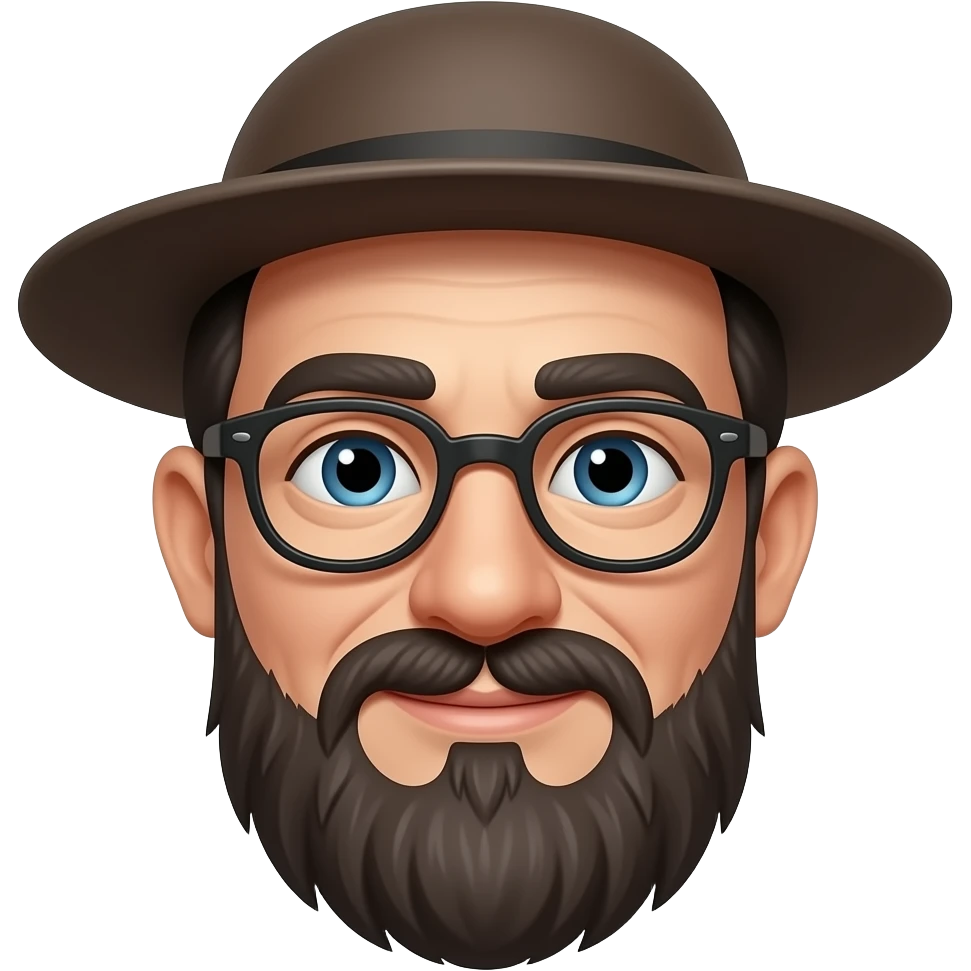 Jewish man big nose emoji