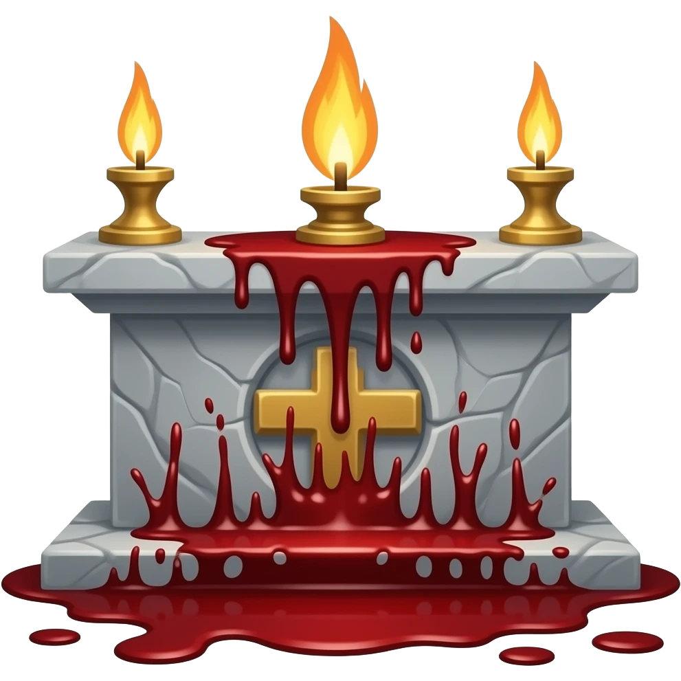 scary bloody rituals emoji