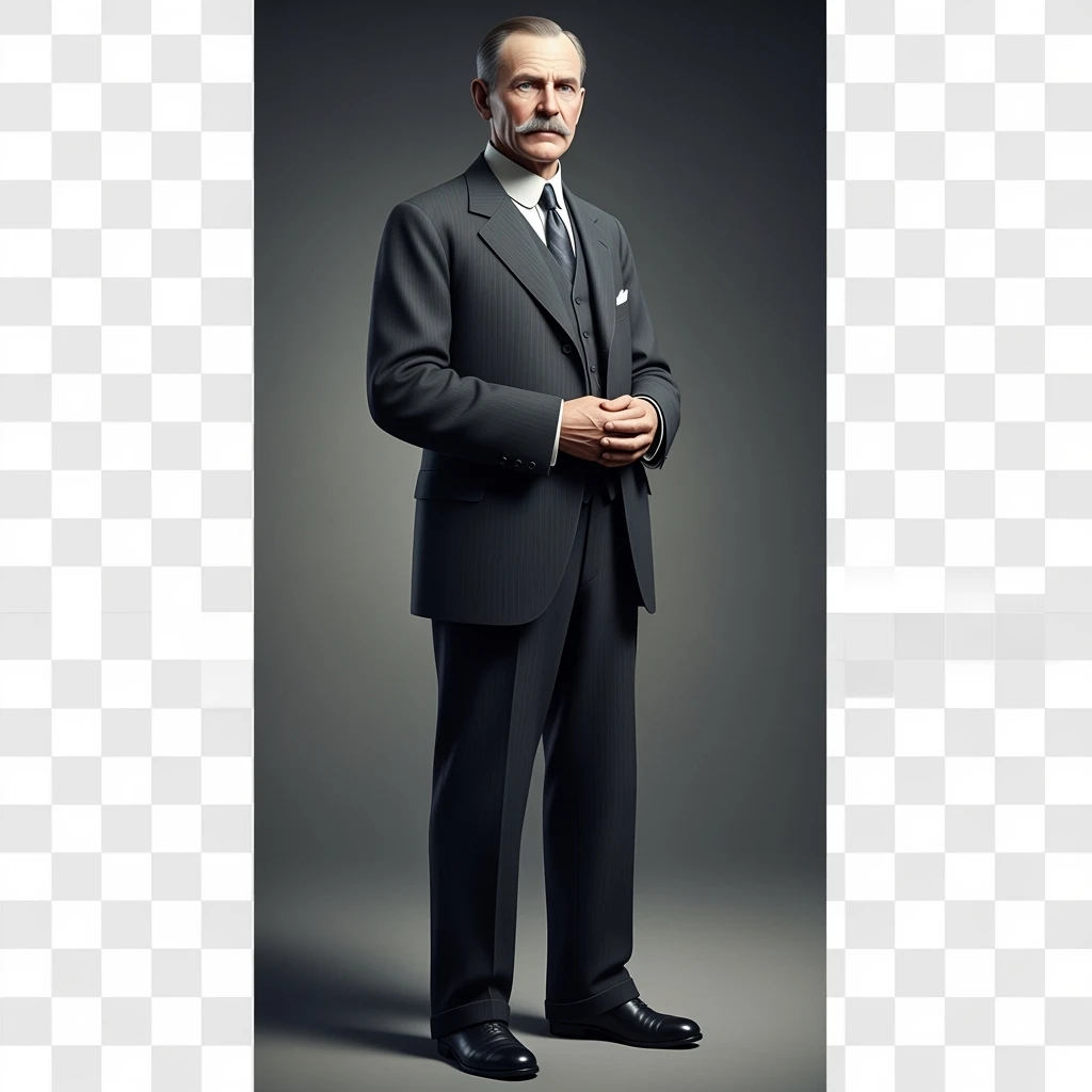 Generate in realistic style Henry Ford. png on transparent background emoji