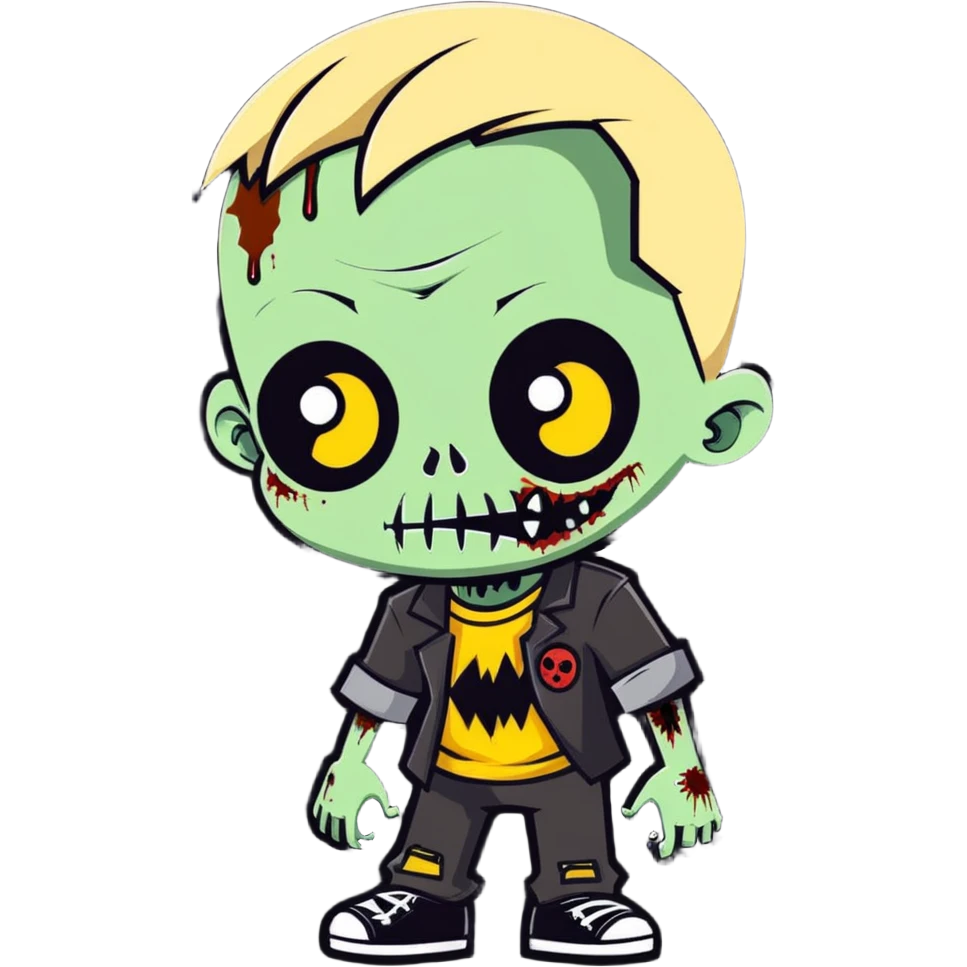blonde zombie boy emoji