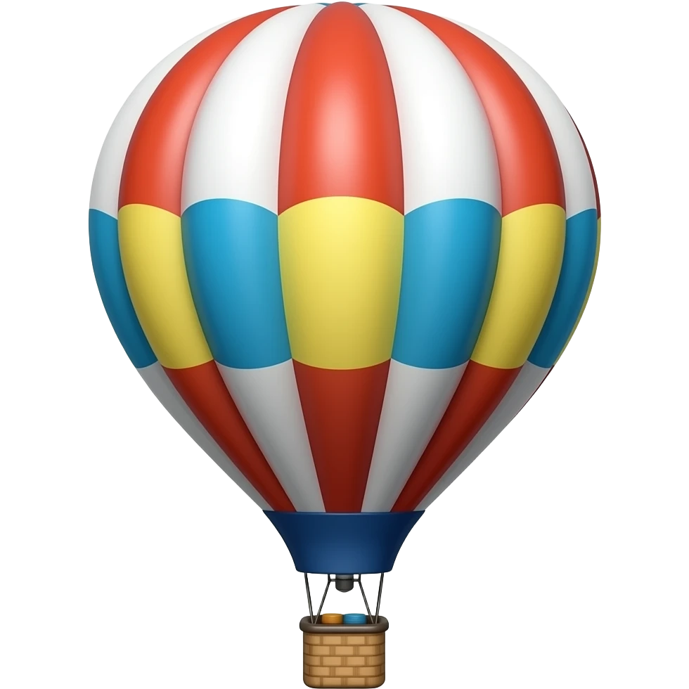 Hot air balloons emoji