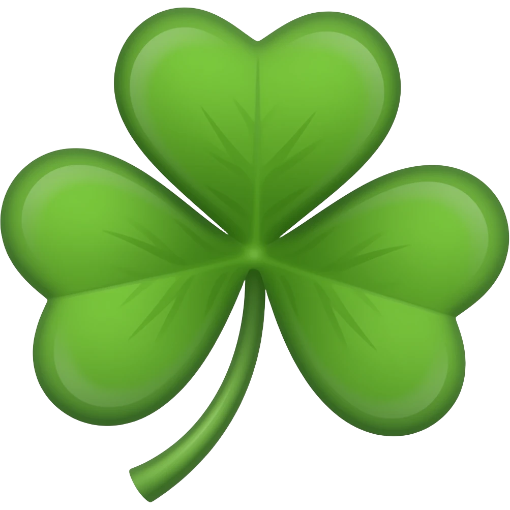 A strange clover leaf emoji