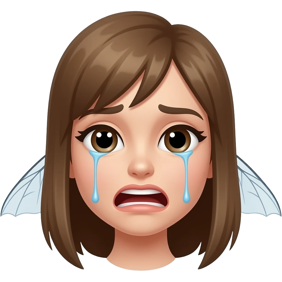 Female   crying fly ... emoji