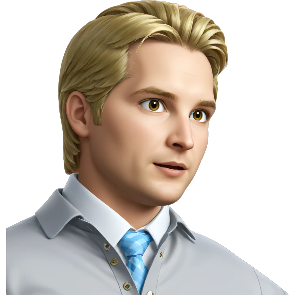 blonde boy in collared shirt emoji
