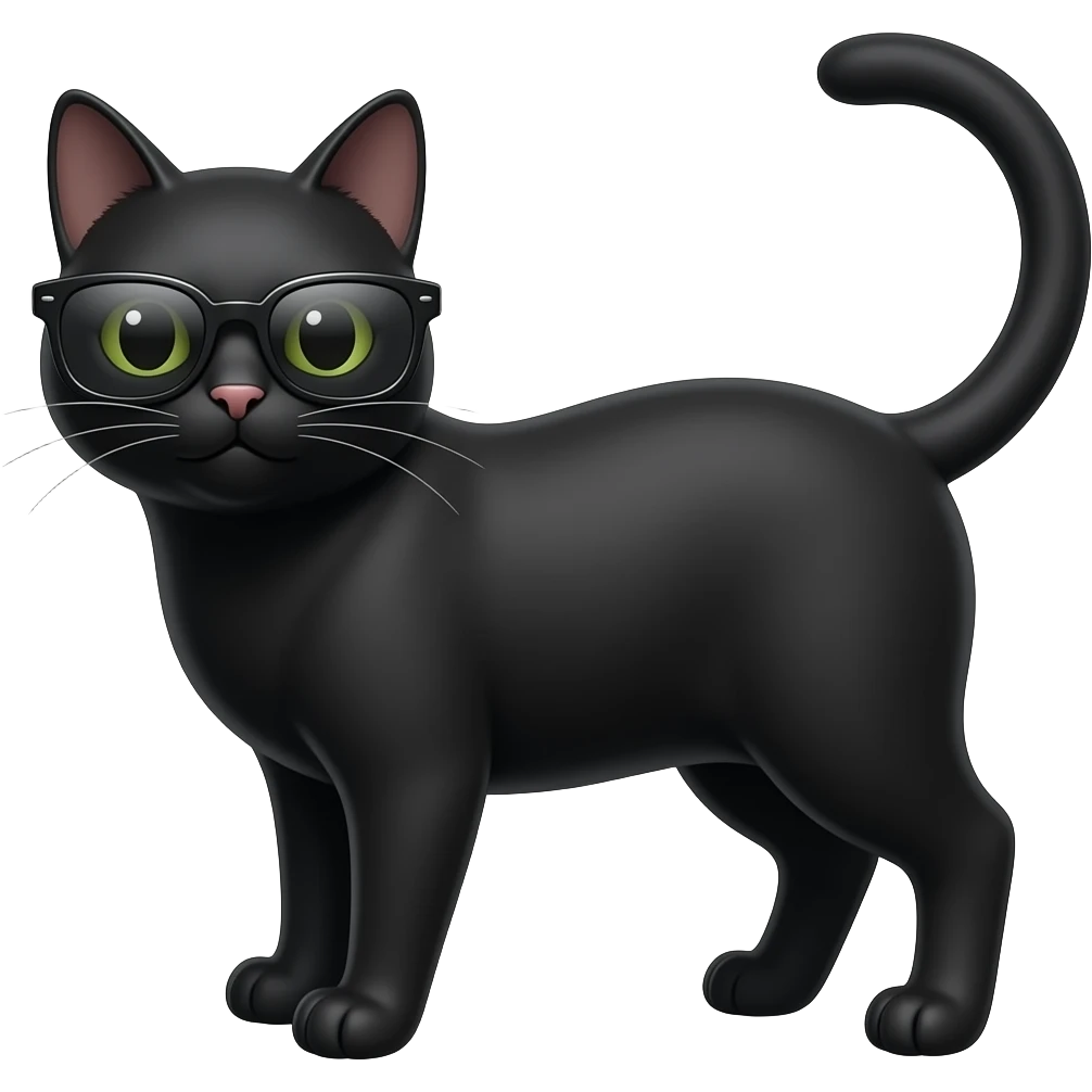 Cat wearing sunglasses emoji