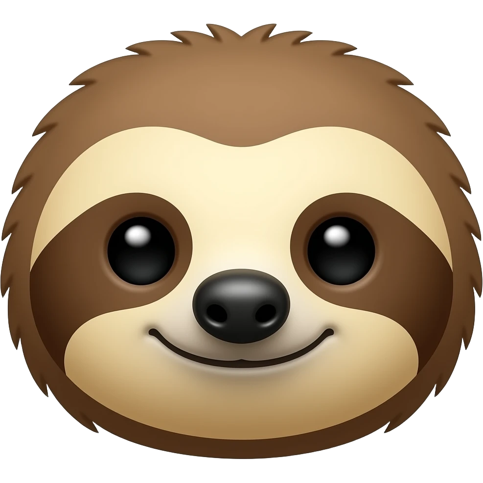 sloth face emoji