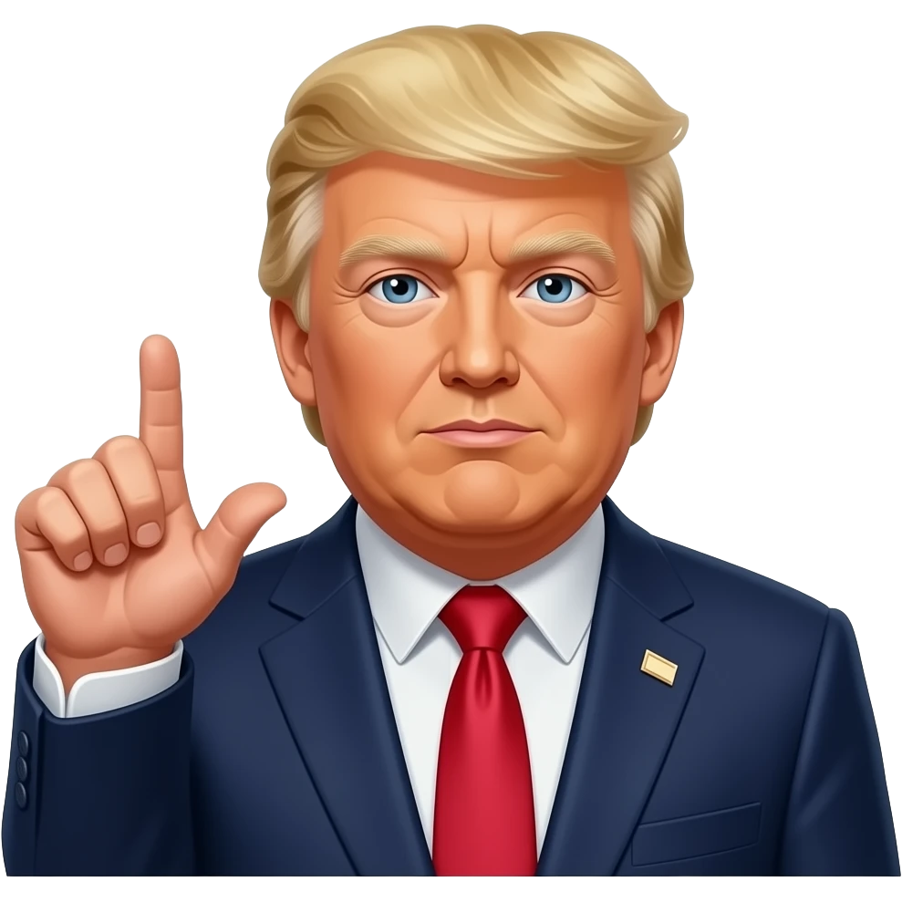 Trump saying Hello emoji