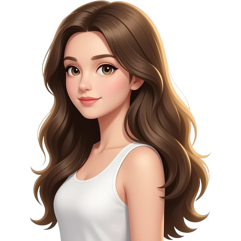 GIRL FACING HER SIDE SHOWING OFF HER LONG, BEAUTIFUL, LUSCIOUS DARK BLONDE HAIR FULL BODY SHOWING emoji